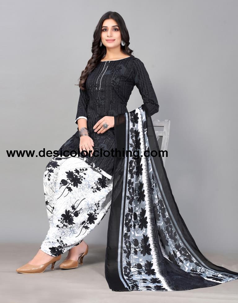 Printed Unstitched Salwar Suit Material