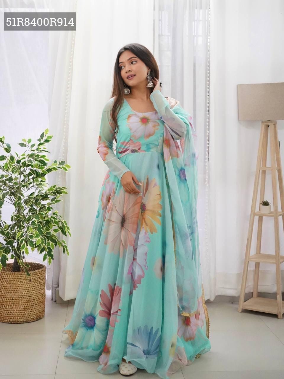 Stunning Floral Anarkali Suits – Flowing Elegance in Bloom