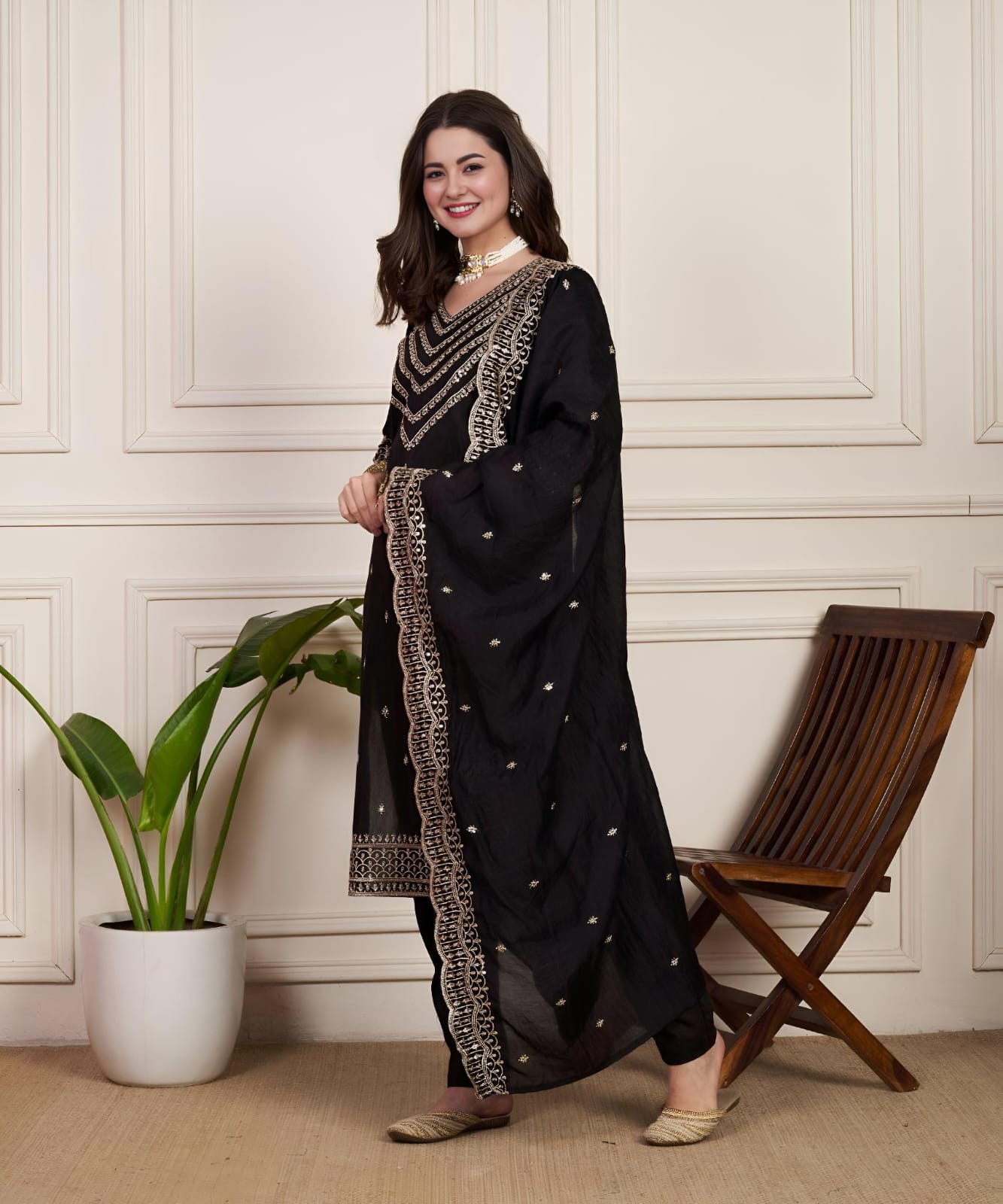 Product Image - Designer Chanderi Silk Suit