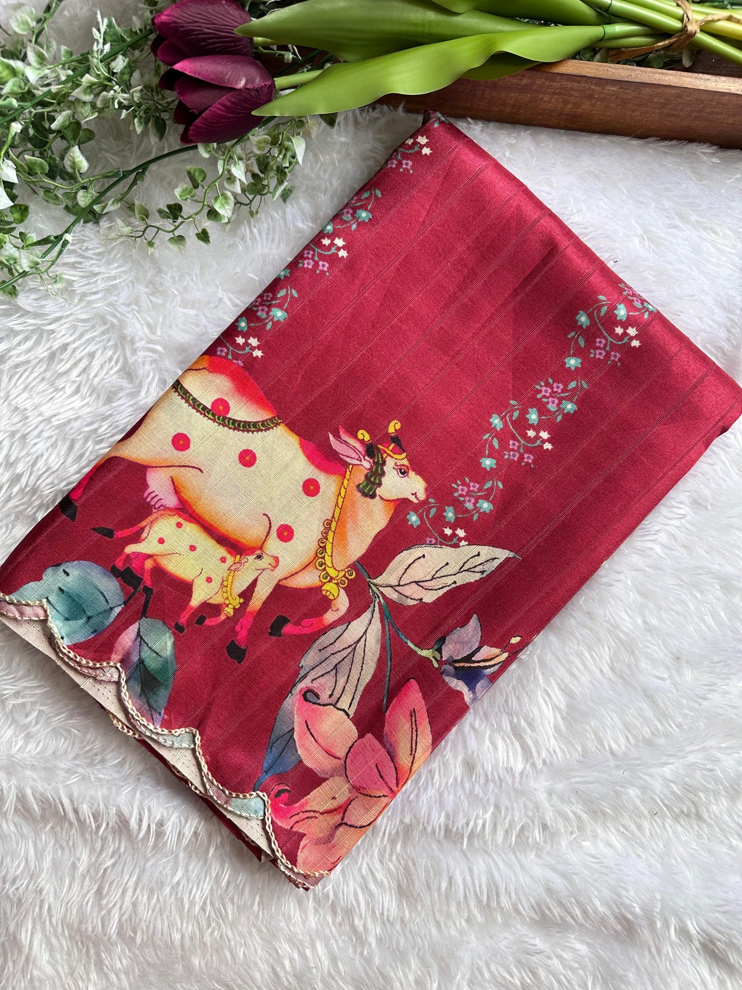 Beautiful digital print saree