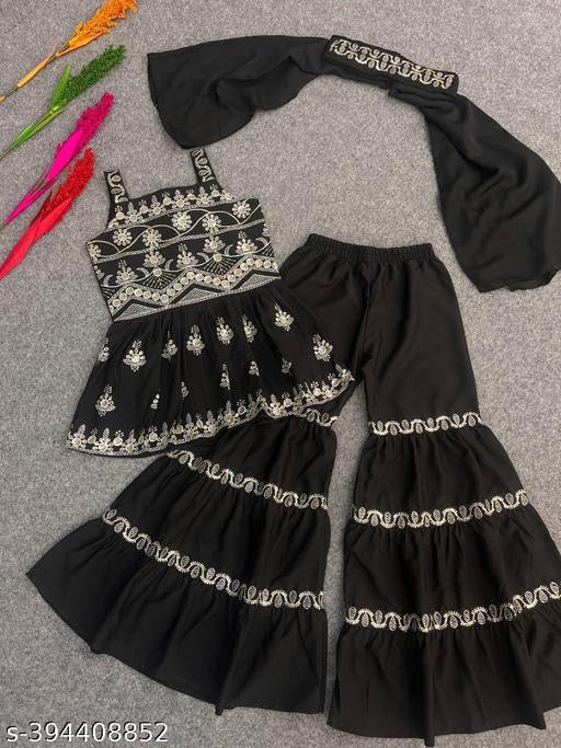 Trendy Indian Sharara Suits for Kids | Comfortable & Beautiful Girls Ethnic Sets