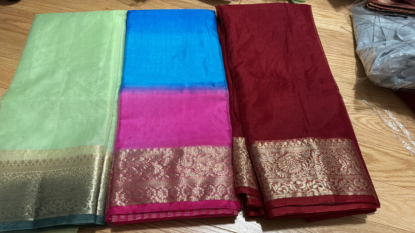 Elegant Organza Sarees – Light, Sheer & Perfect for Festive Glam