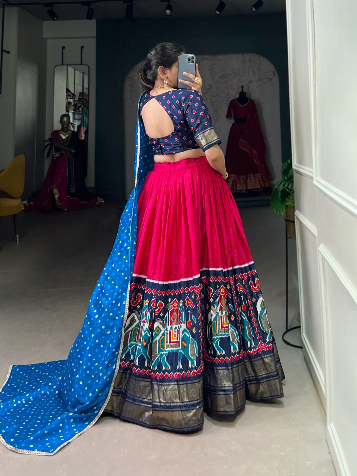 Product Image - Dola Silk Lehenga Choli with Patola Print