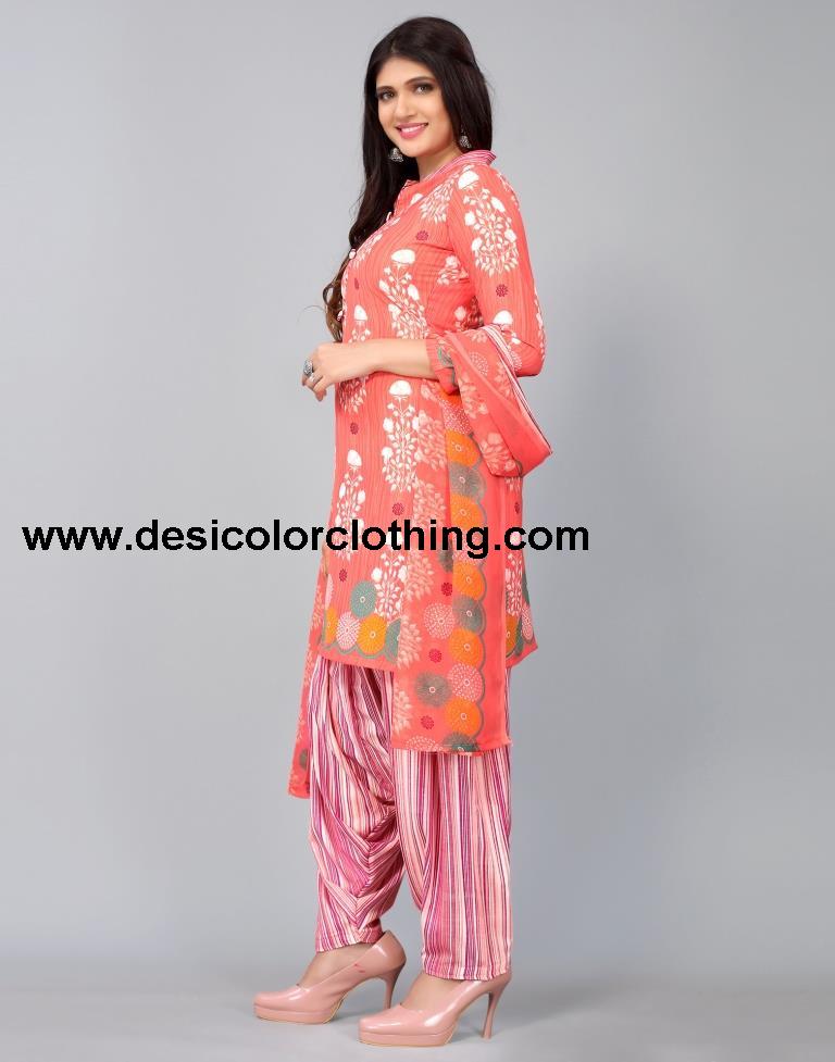 Printed Unstitched Salwar Suit Material