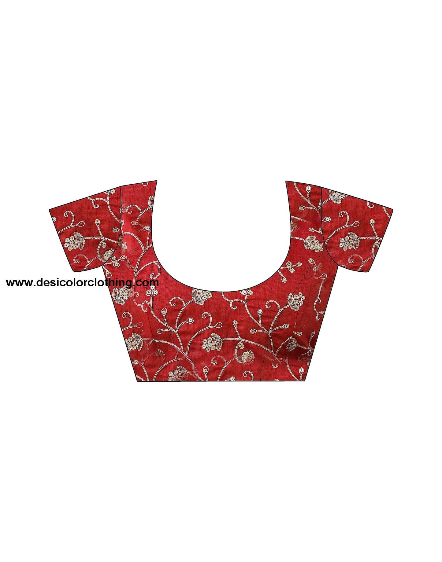 Red Georgette Bandhani Saree