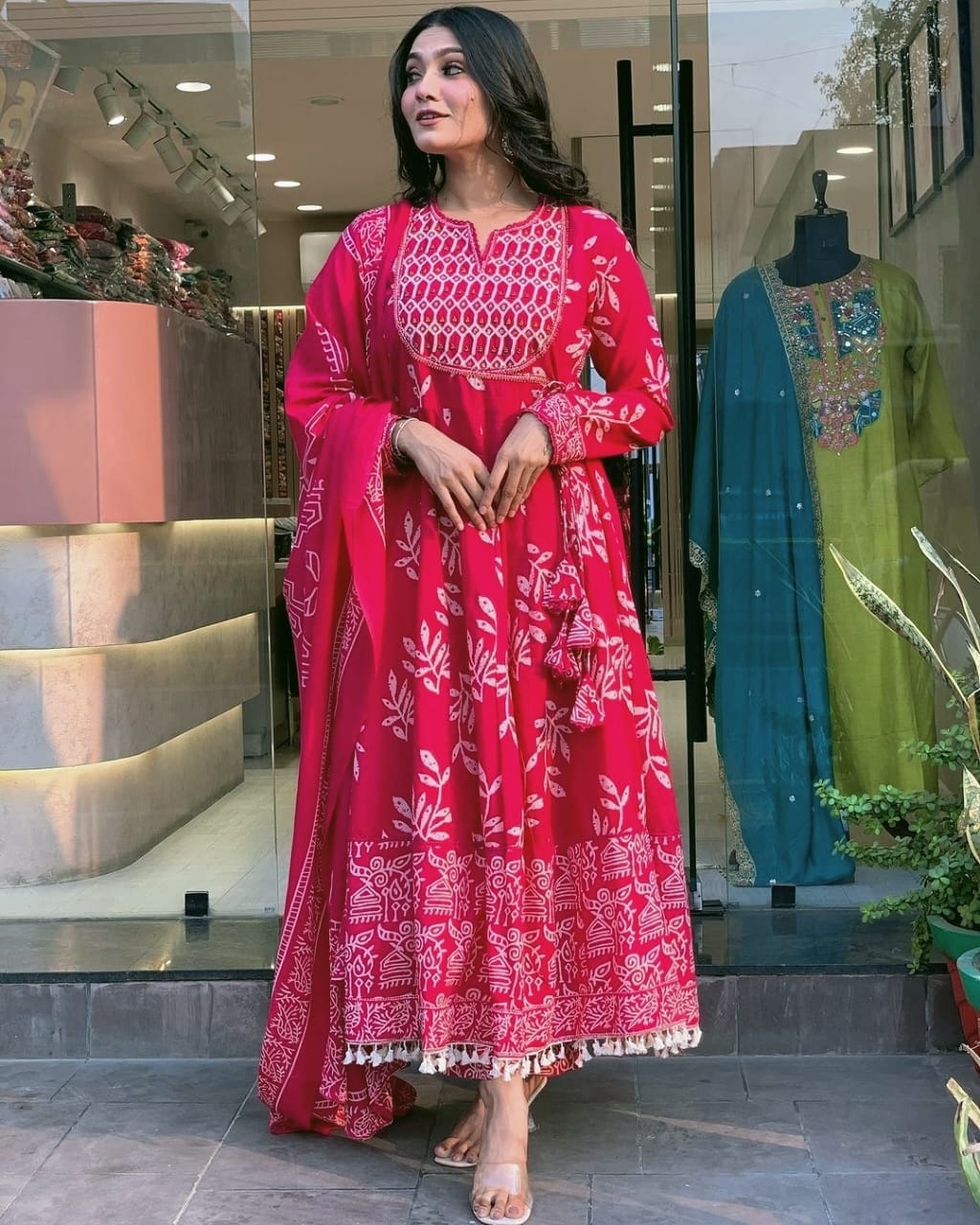 Product Image - Designer Cotton Kurti with Dupatta | Premium Ethnic Wear for Festive Occasions