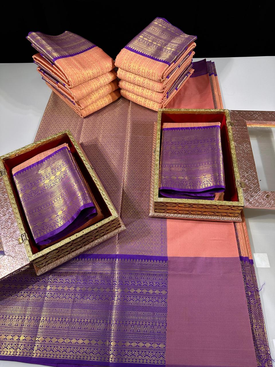 Product Image - Designer Saree in Georgette Fabric | Soft Banarasi Pattu Brocade