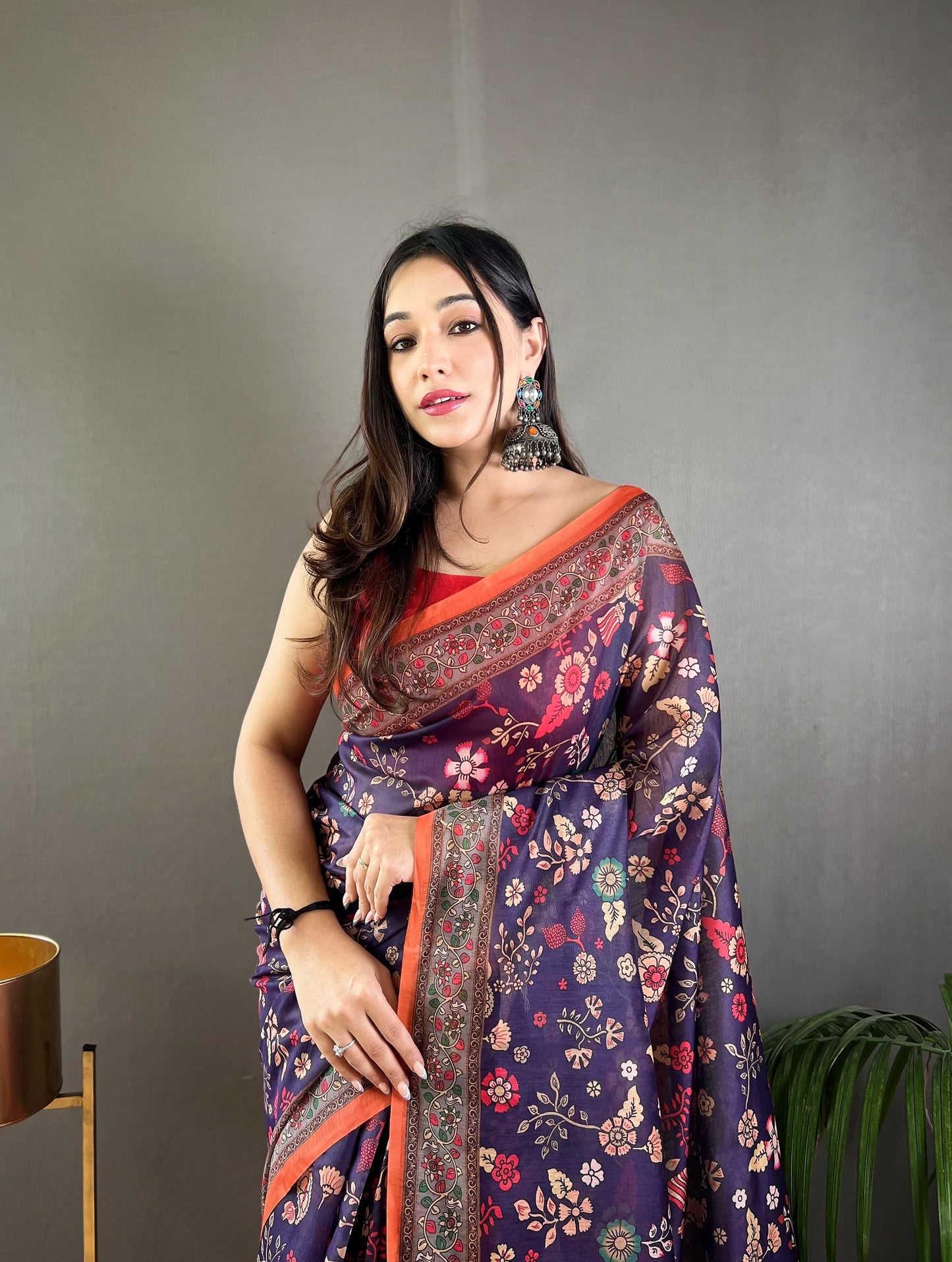 Product Image - Designer Malai Cotton Kalamkari Saree – Perfect Ethnic Wear