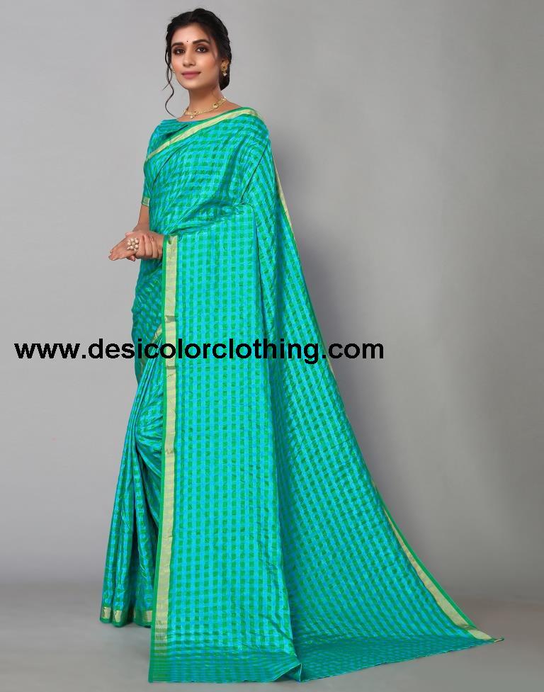 Blue Silk Saree