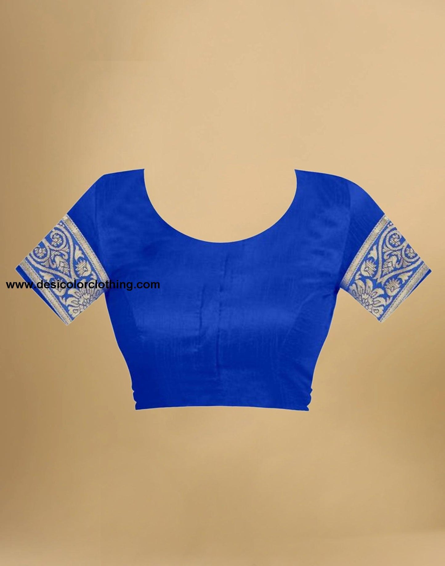 Blue Jacquard Banarasi Silk Saree