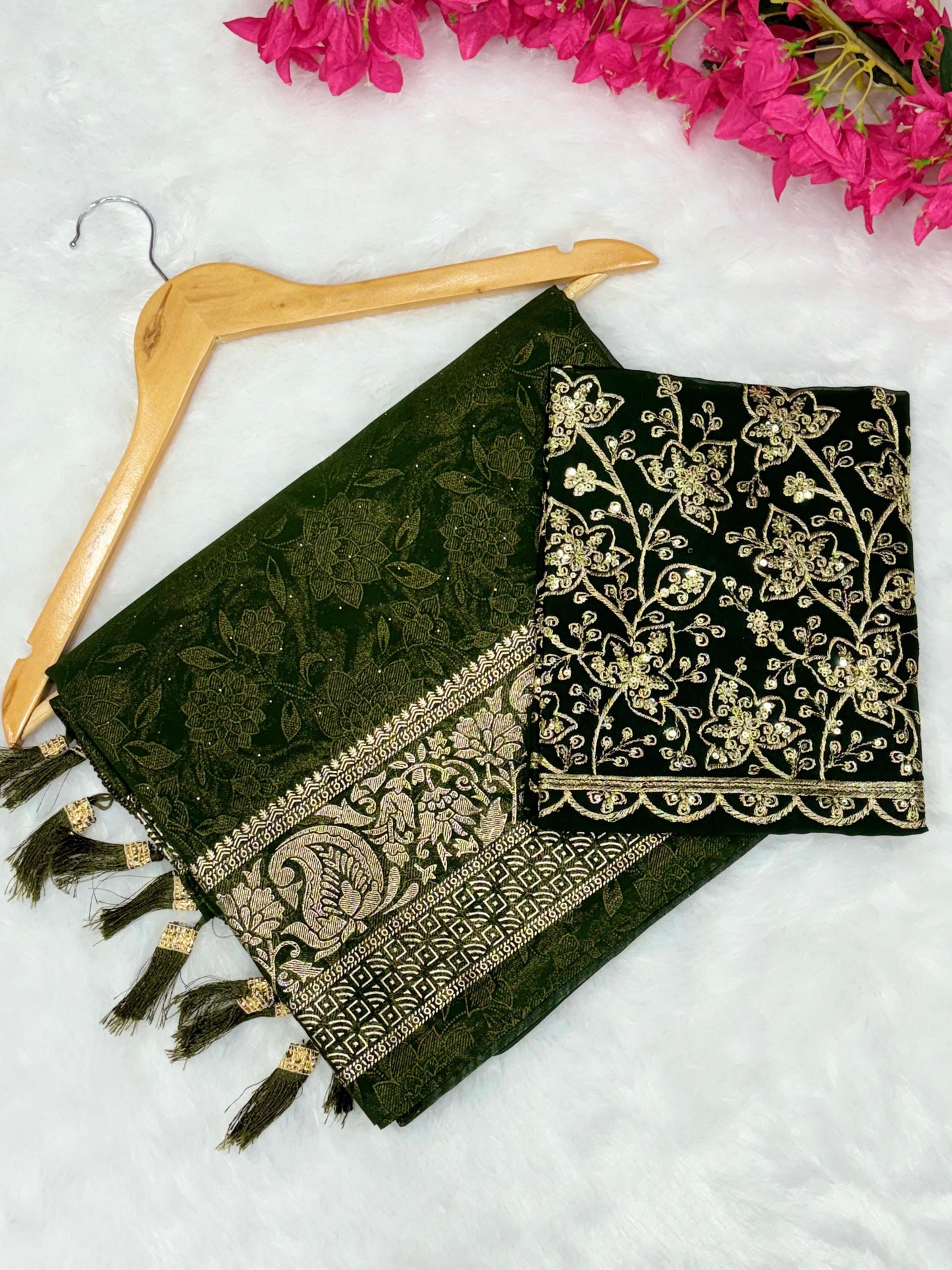 Product Image - Designer Silk Apurva Georgette Saree - Festive & Wedding Wear