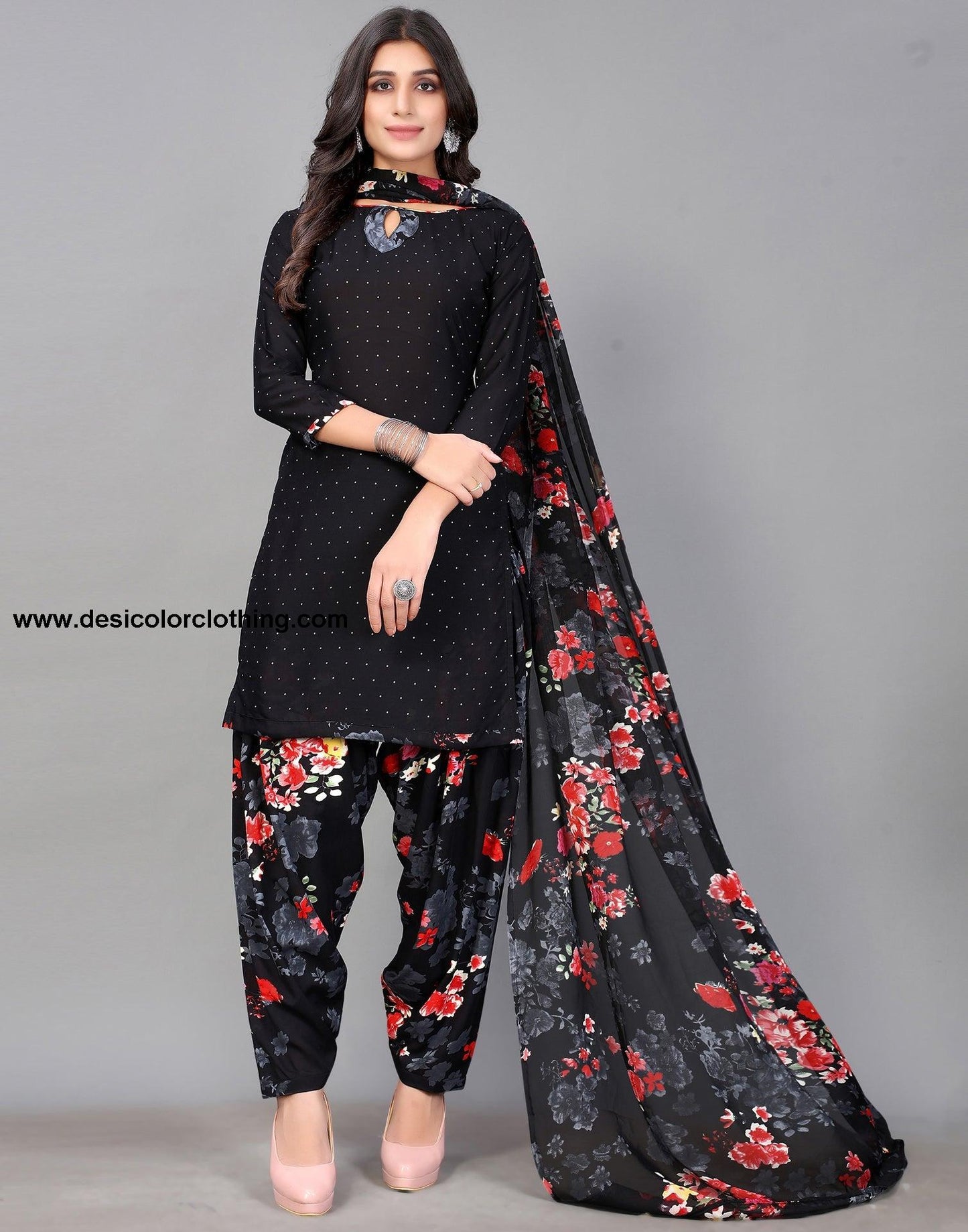 Printed Unstitched Salwar Suit Material