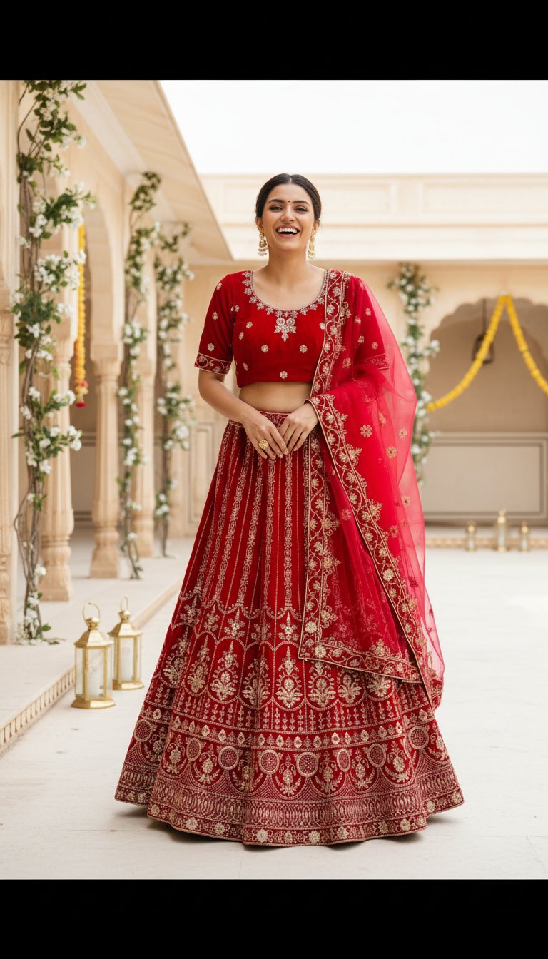 Product Image - Elegant Designer Fully Stitched Lehengas for Wedding or Party Wear - 1