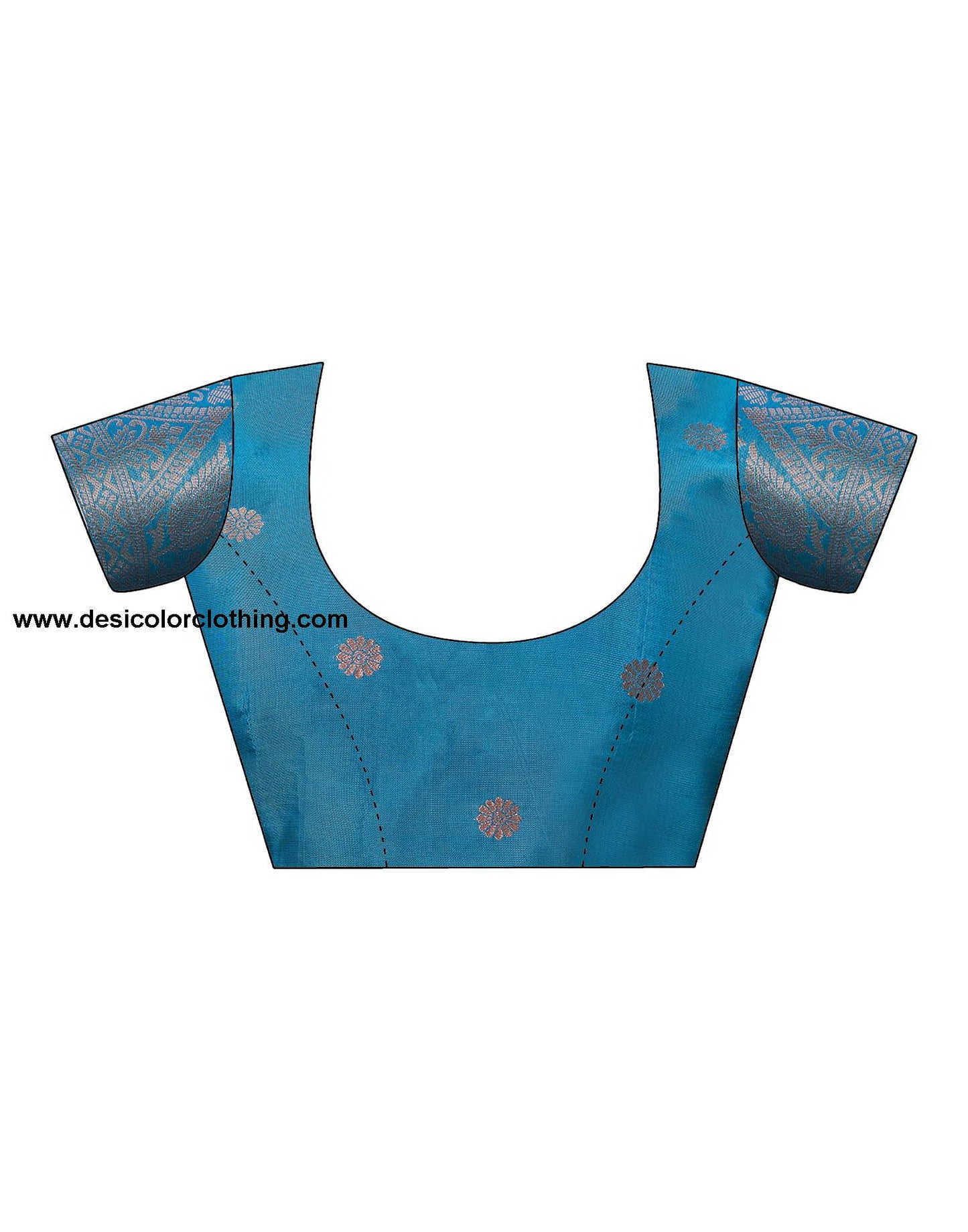 Blue Banarasi Silk Woven Saree