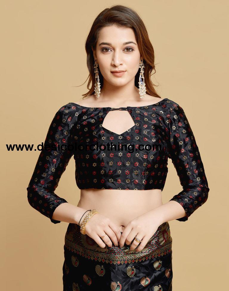 Black Silk Saree