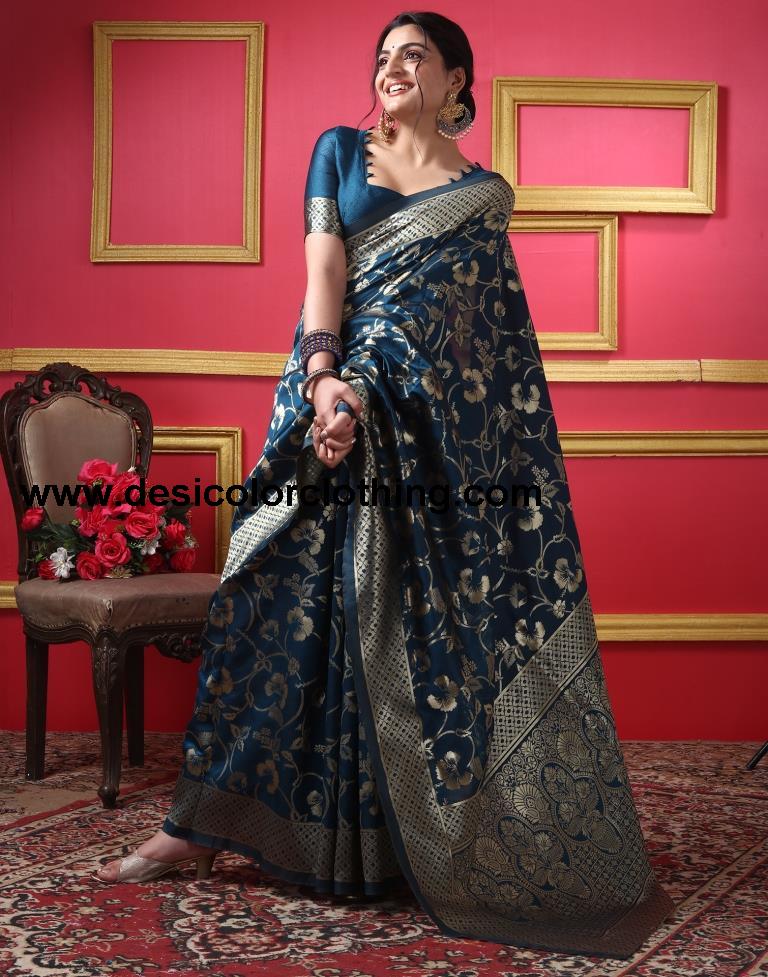 Rama Silk Plain Saree