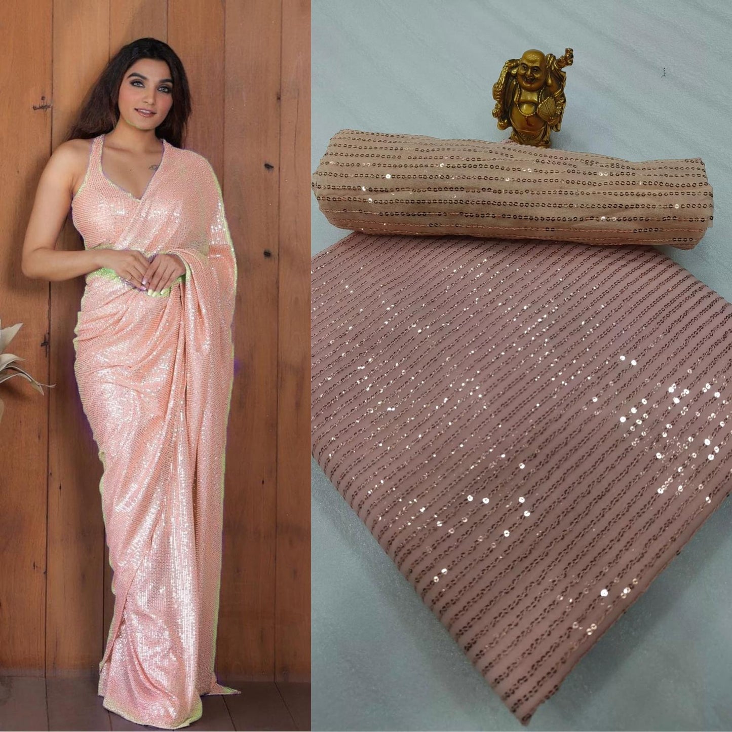 Bollywood sequin saree