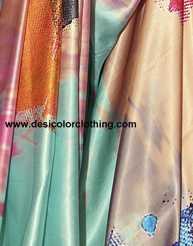Multi Silk Printed Sarees