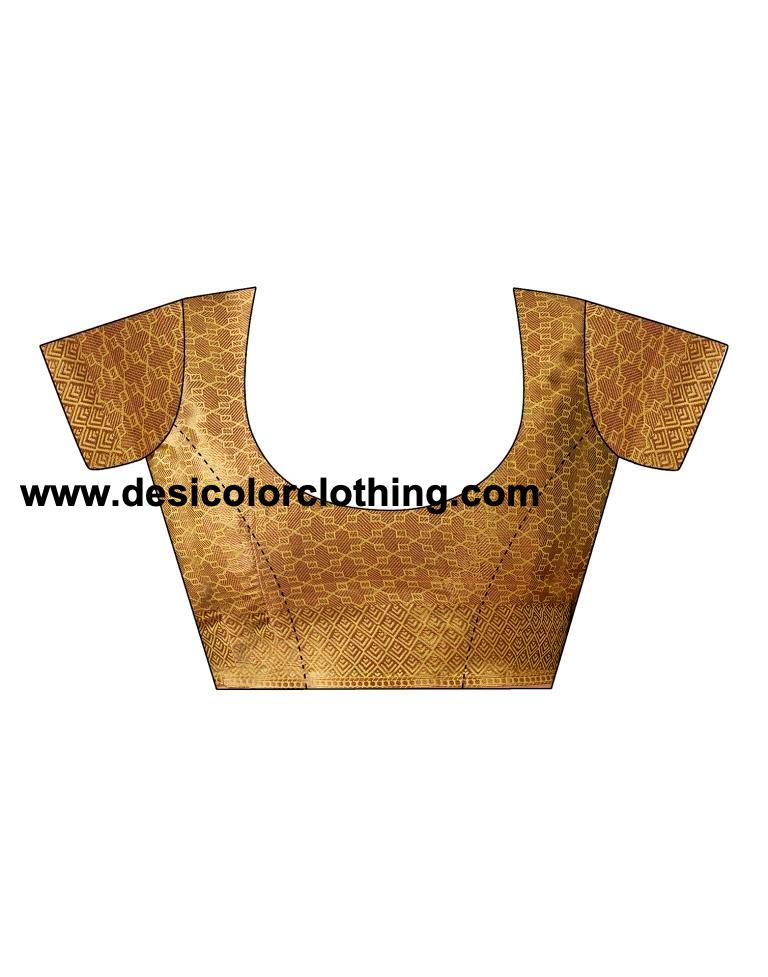 Yellow Silk Plain Saree