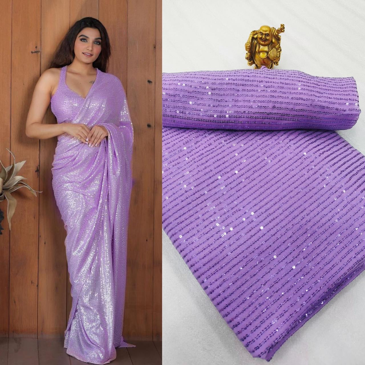 Bollywood sequin saree
