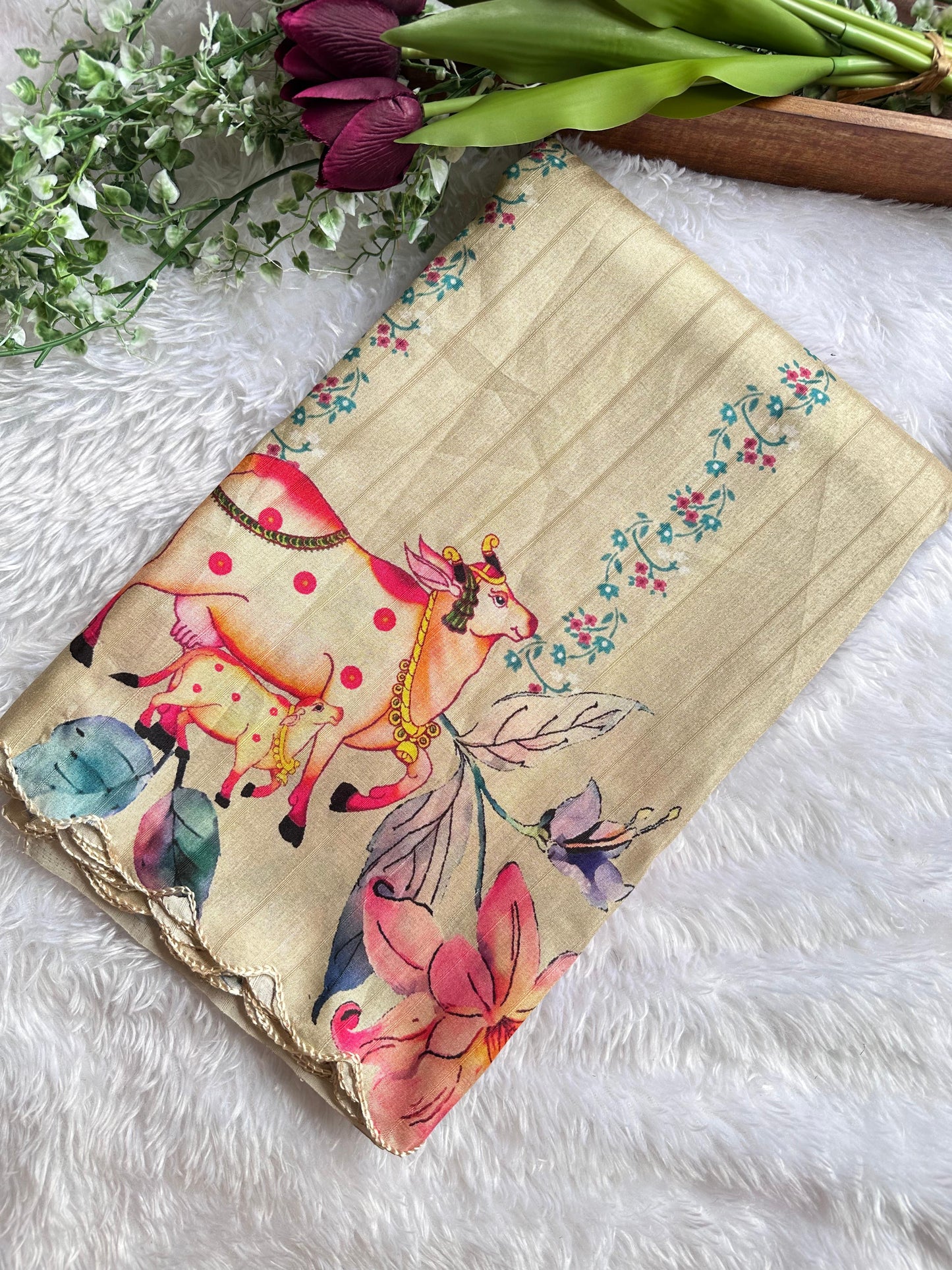 Beautiful digital print saree