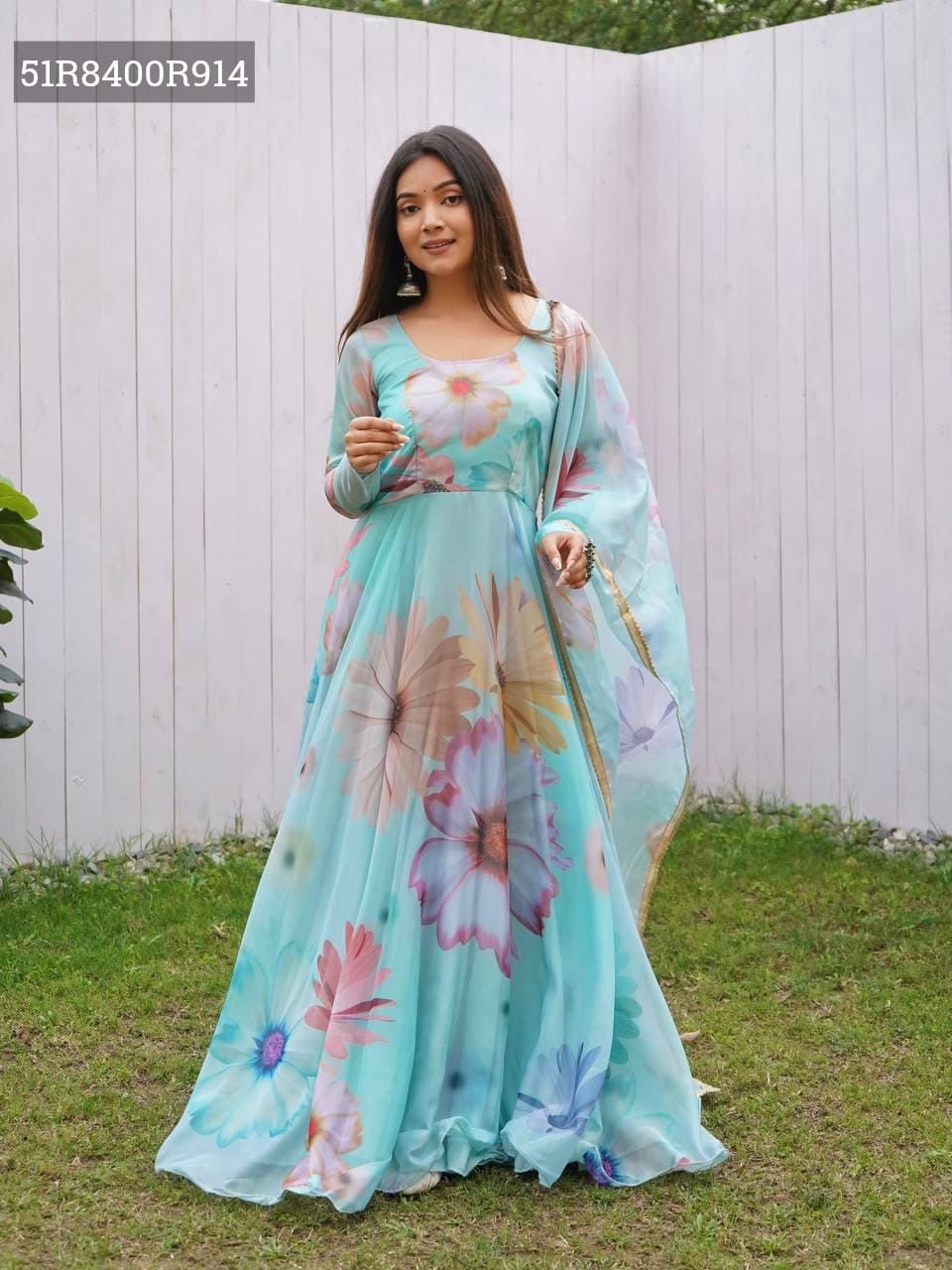 Stunning Floral Anarkali Suits – Flowing Elegance in Bloom