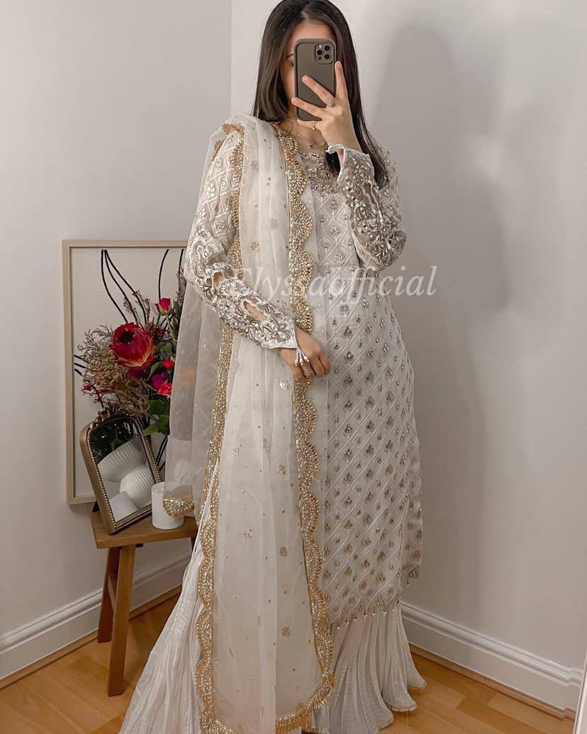 Heavy Palazzo Suits for Women | Designer Wedding & Party Wear Canada DesiColorClothing