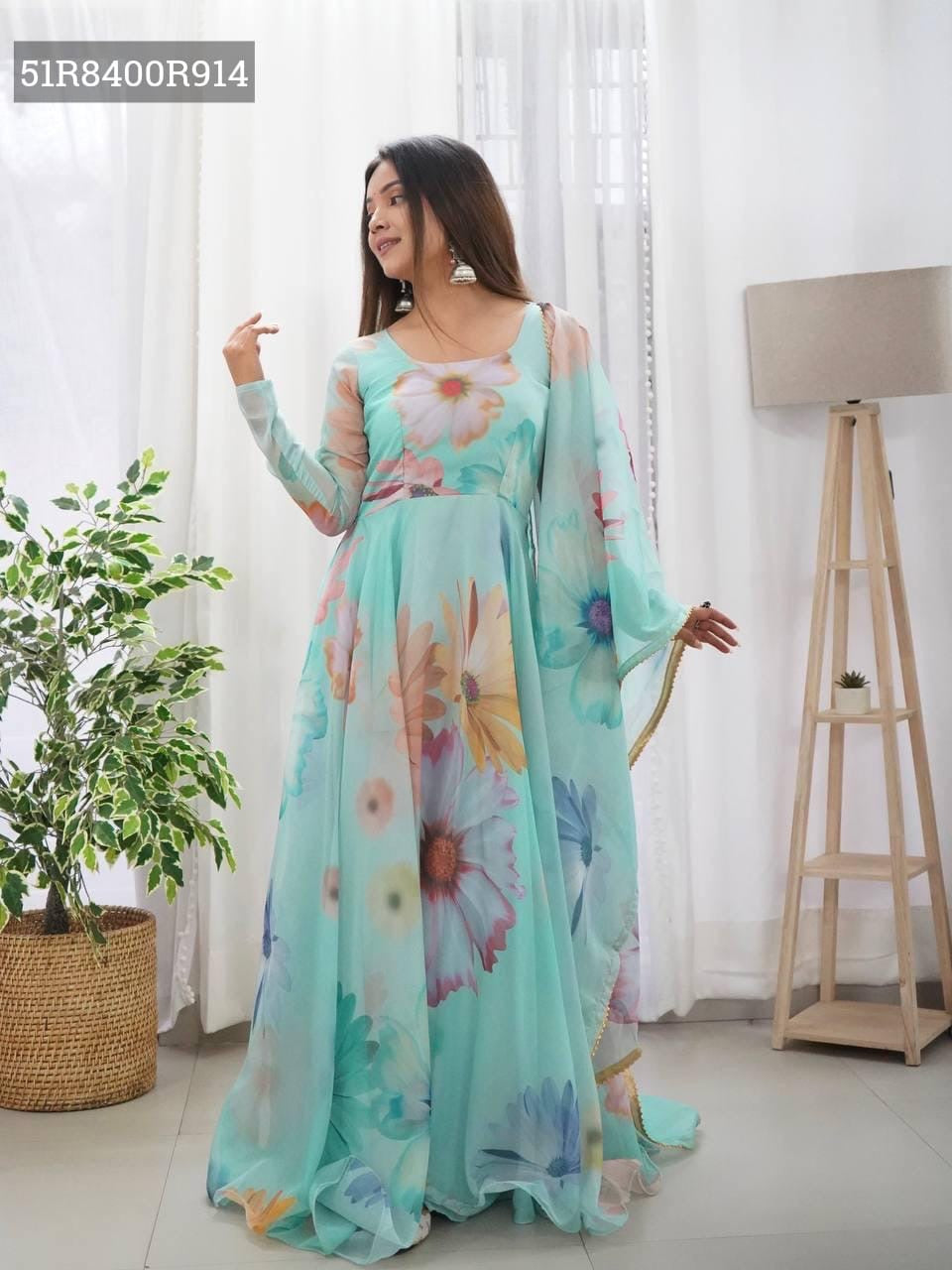Stunning Floral Anarkali Suits – Flowing Elegance in Bloom