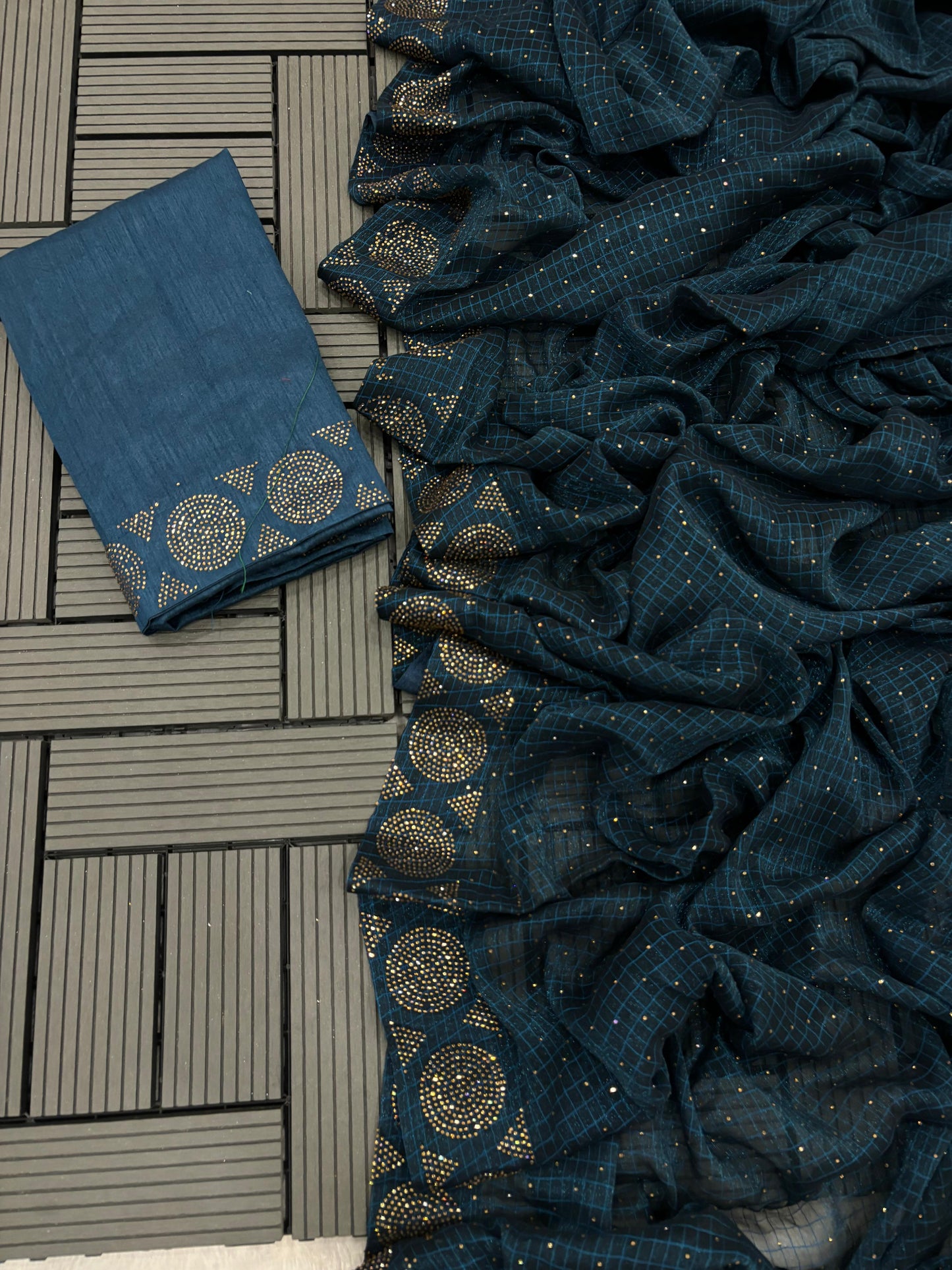 CHIFFON CHEX DESGINER SAREES