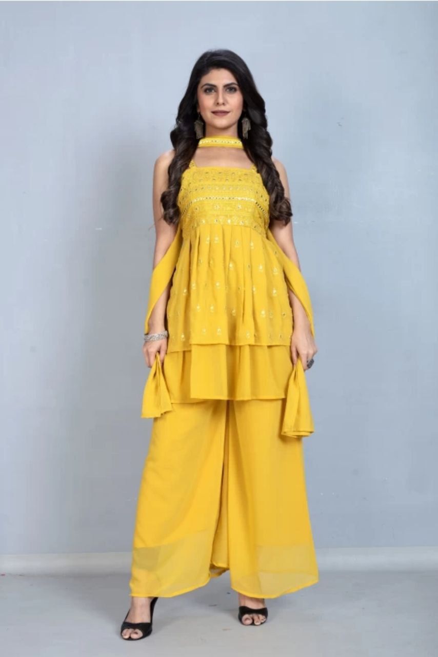 Product Image - Elegant Wedding Saree - Designer Fox Georgette