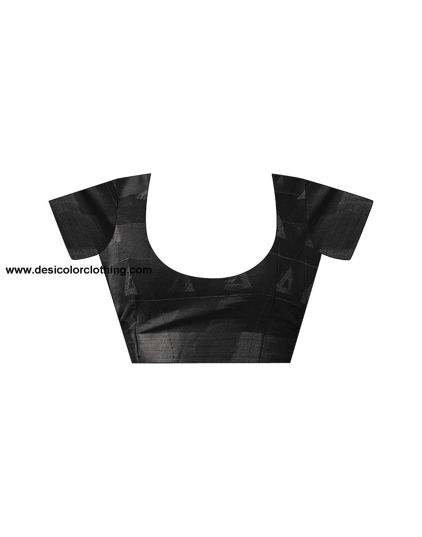 Black Printed Cotton Saree