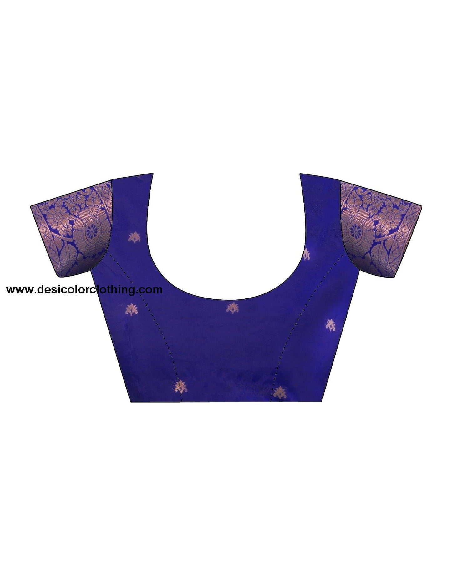Blue Banarasi Silk Woven Saree