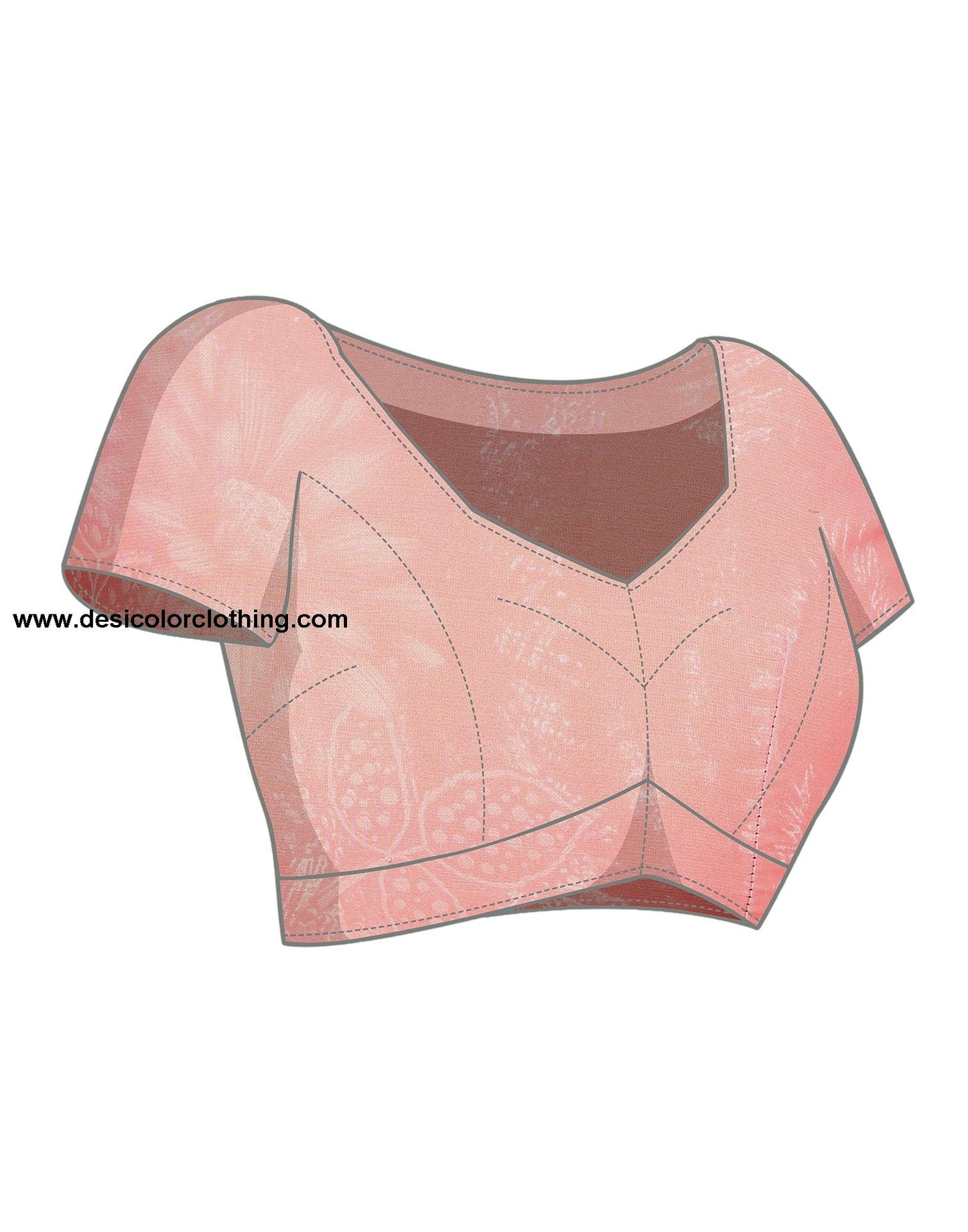 Pink Georgette Floral Printed Saree
