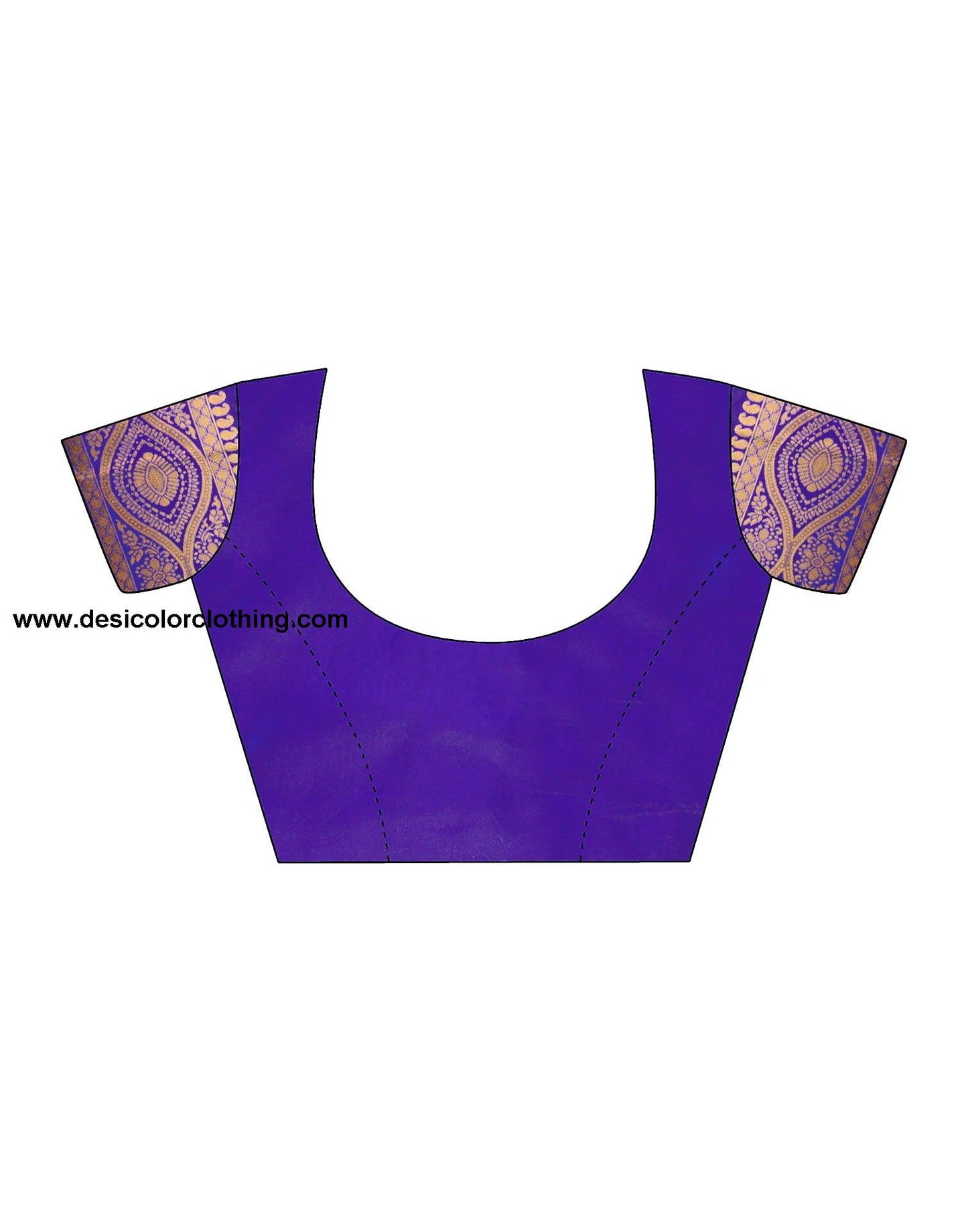 Blue Banarasi Silk Woven Saree