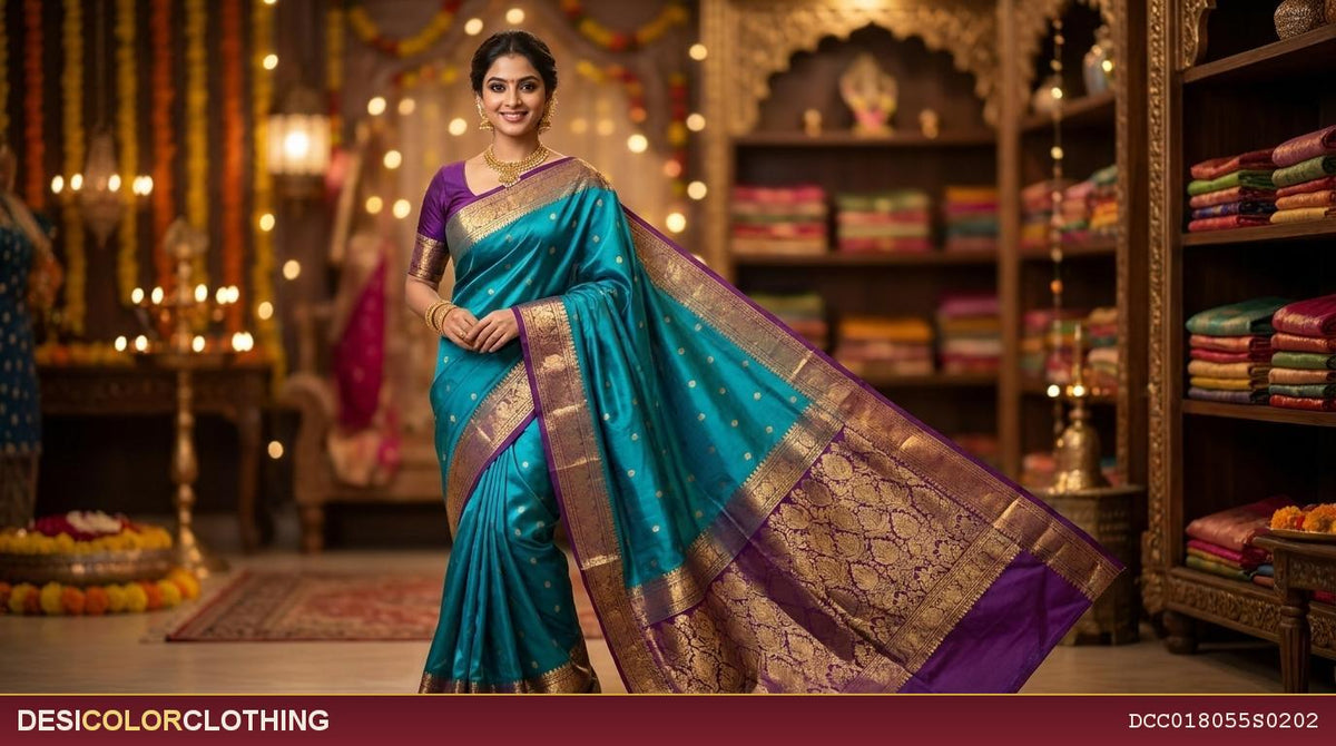 Product Image - Elegant Mysore Crape Fancy Saree - 3