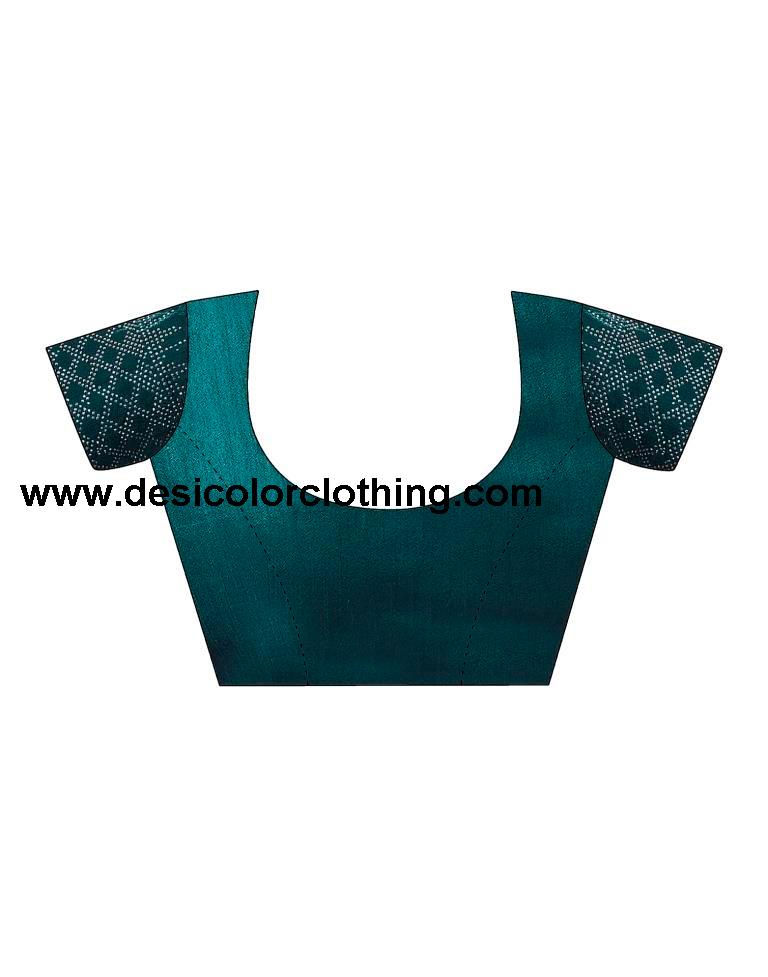 Rama Chiffon Plain Saree