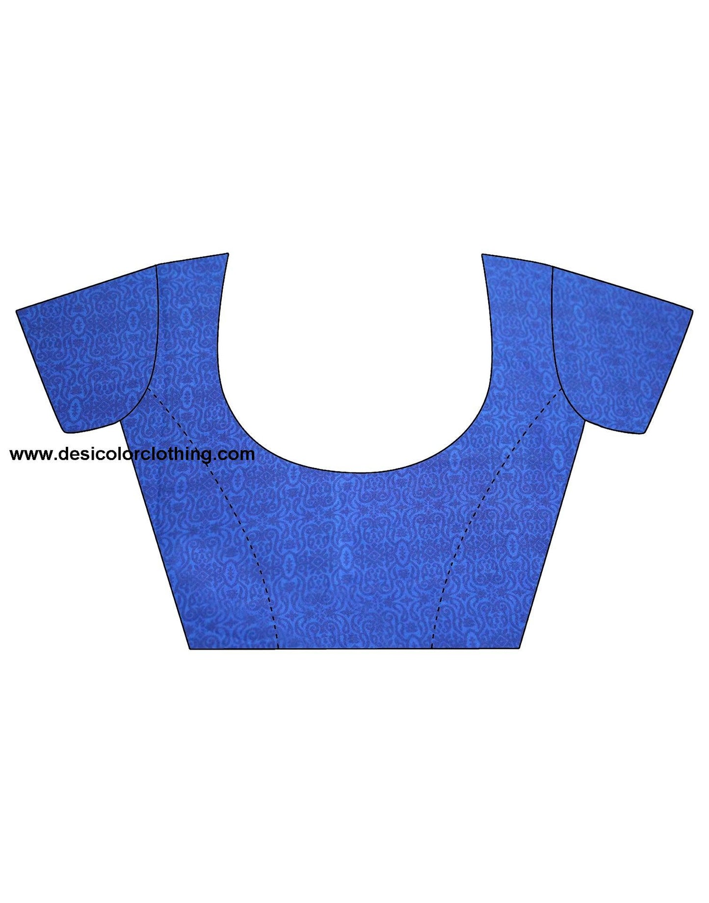 Blue Silk Printed Saree