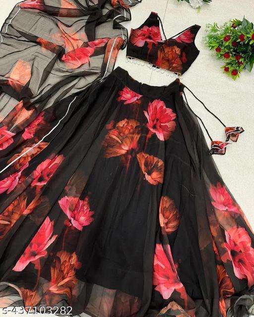 Product Image - Elegant Floral Indo Western Lehenga - Perfect for Special Occasions - 1