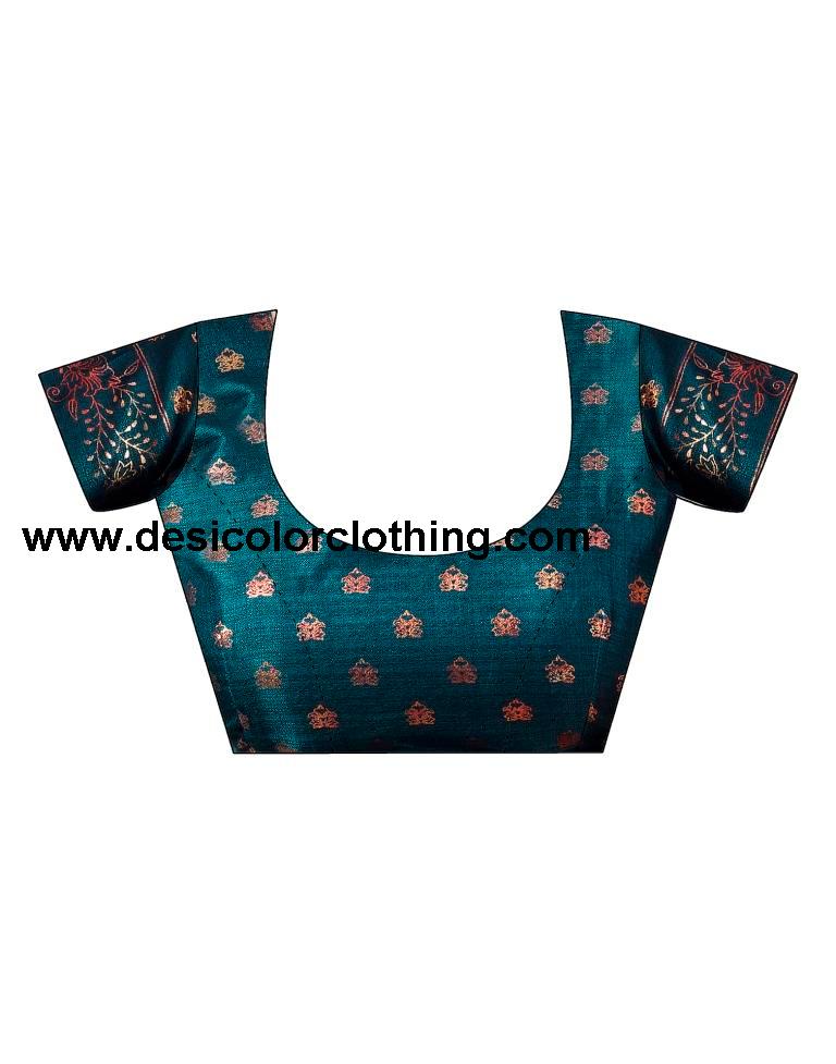 Rama Silk Printed Saree