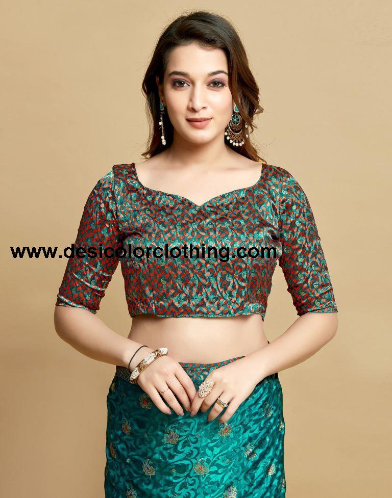 Rama Green Silk Saree