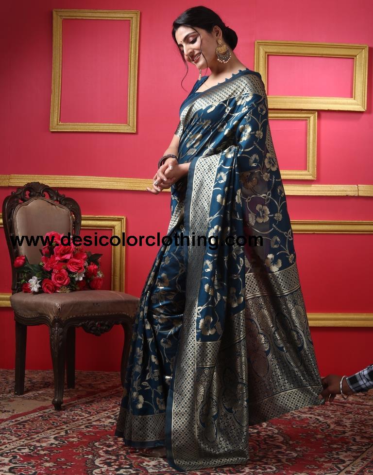 Rama Silk Plain Saree
