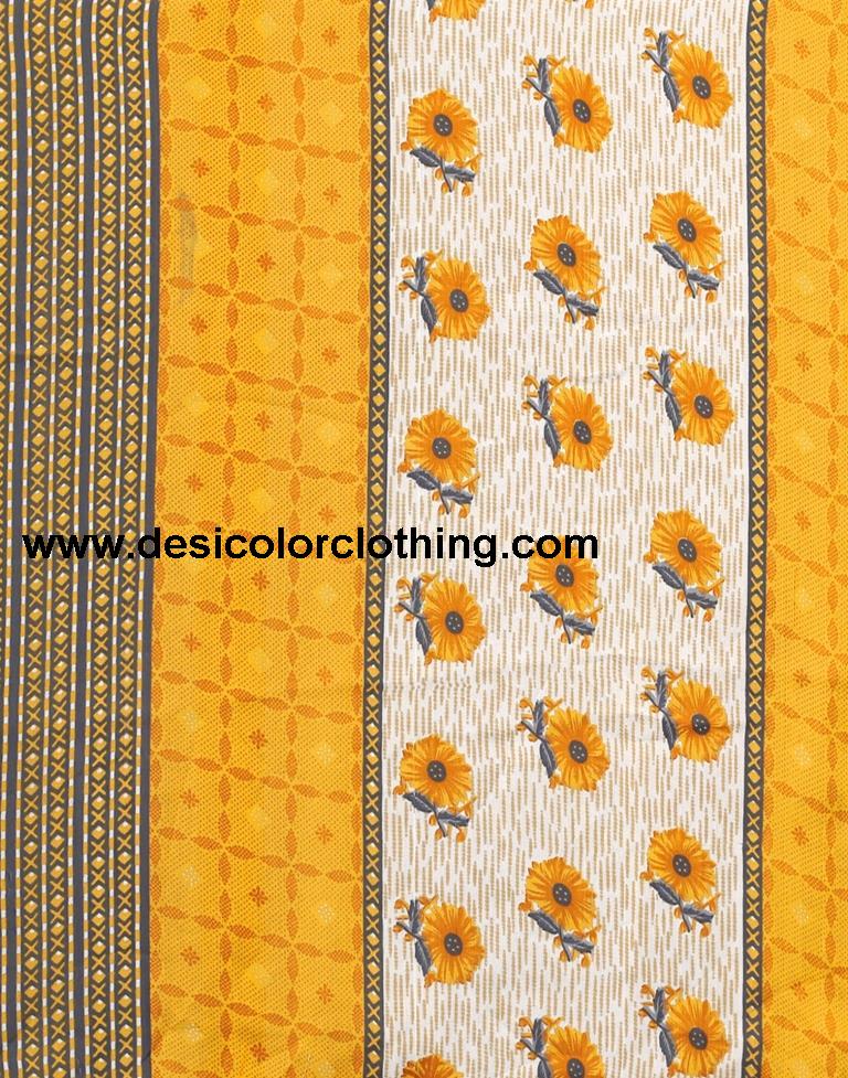 Printed Polyester Unstitched Salwar Suit Material