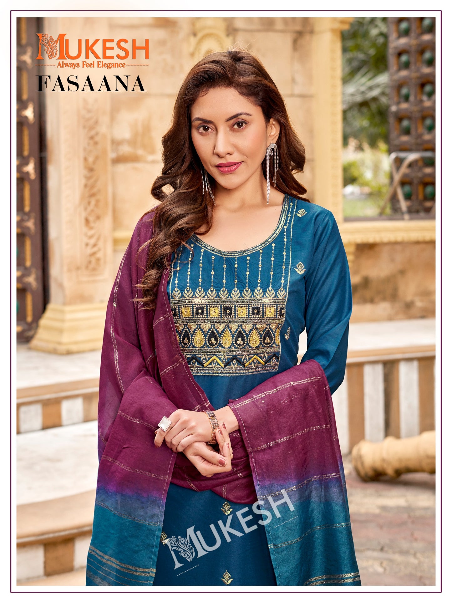 Product Image - FASAANA Designer Saree | Georgette Fabric Ethnic Wear | Wedding Saree & Festive Wear