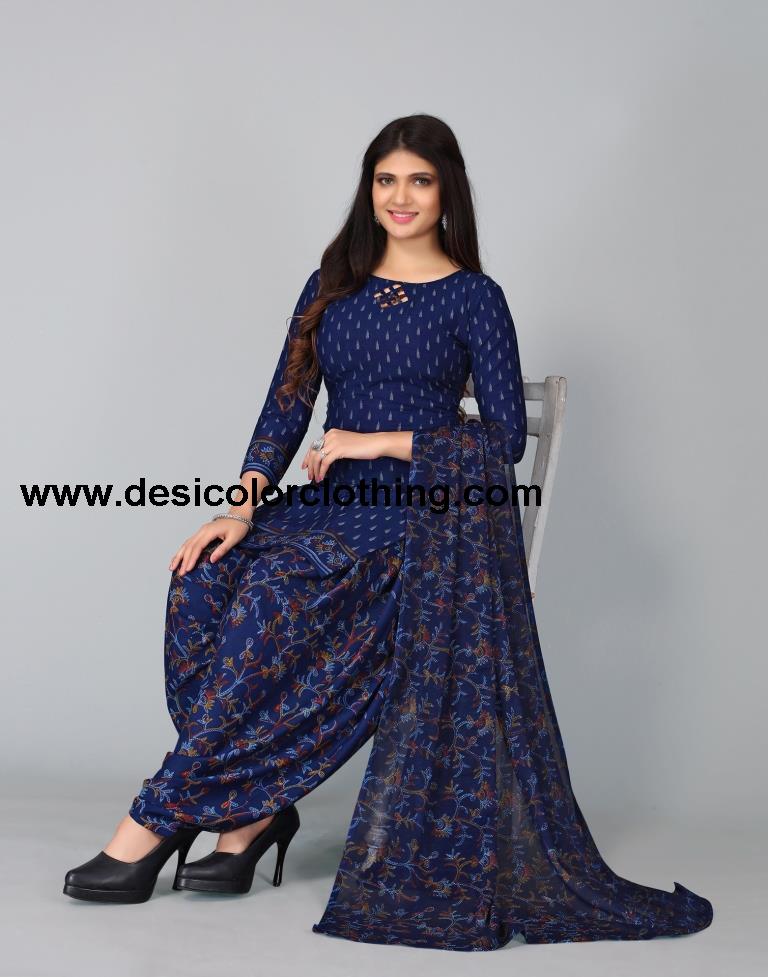 Printed Unstitched Salwar Suit Material
