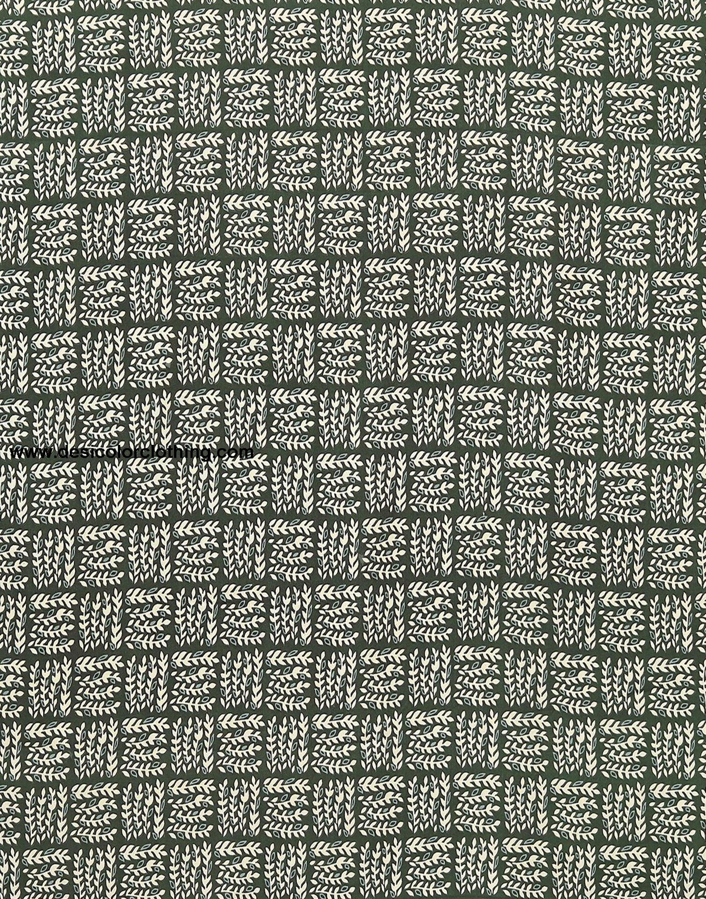 Dark Green Printed Saree