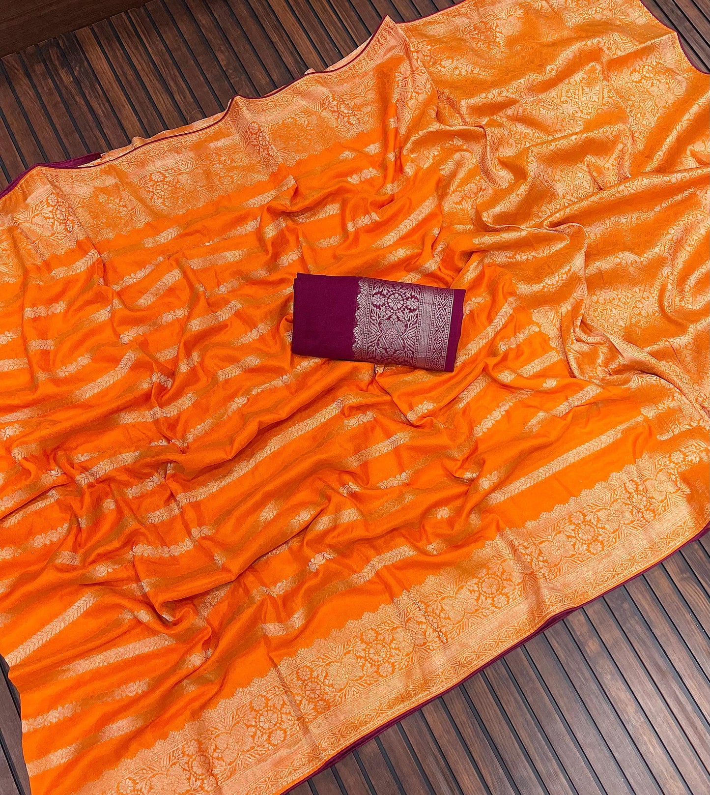 Product Image - Designer Soft Georgette Saree with Handcrafted Detailing
