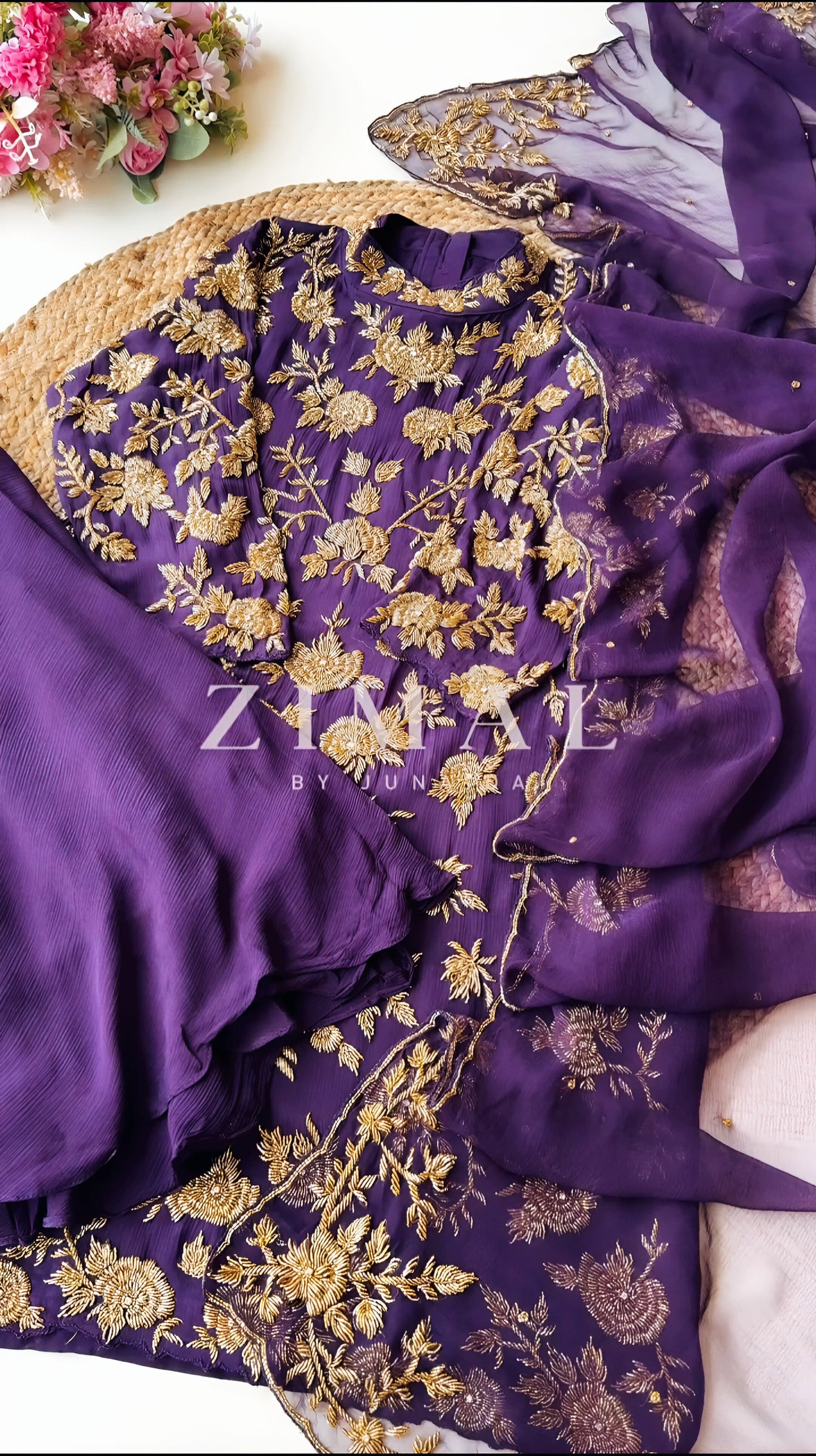 Product Image - Designer Georgette Saree - Elegant Festive Wear