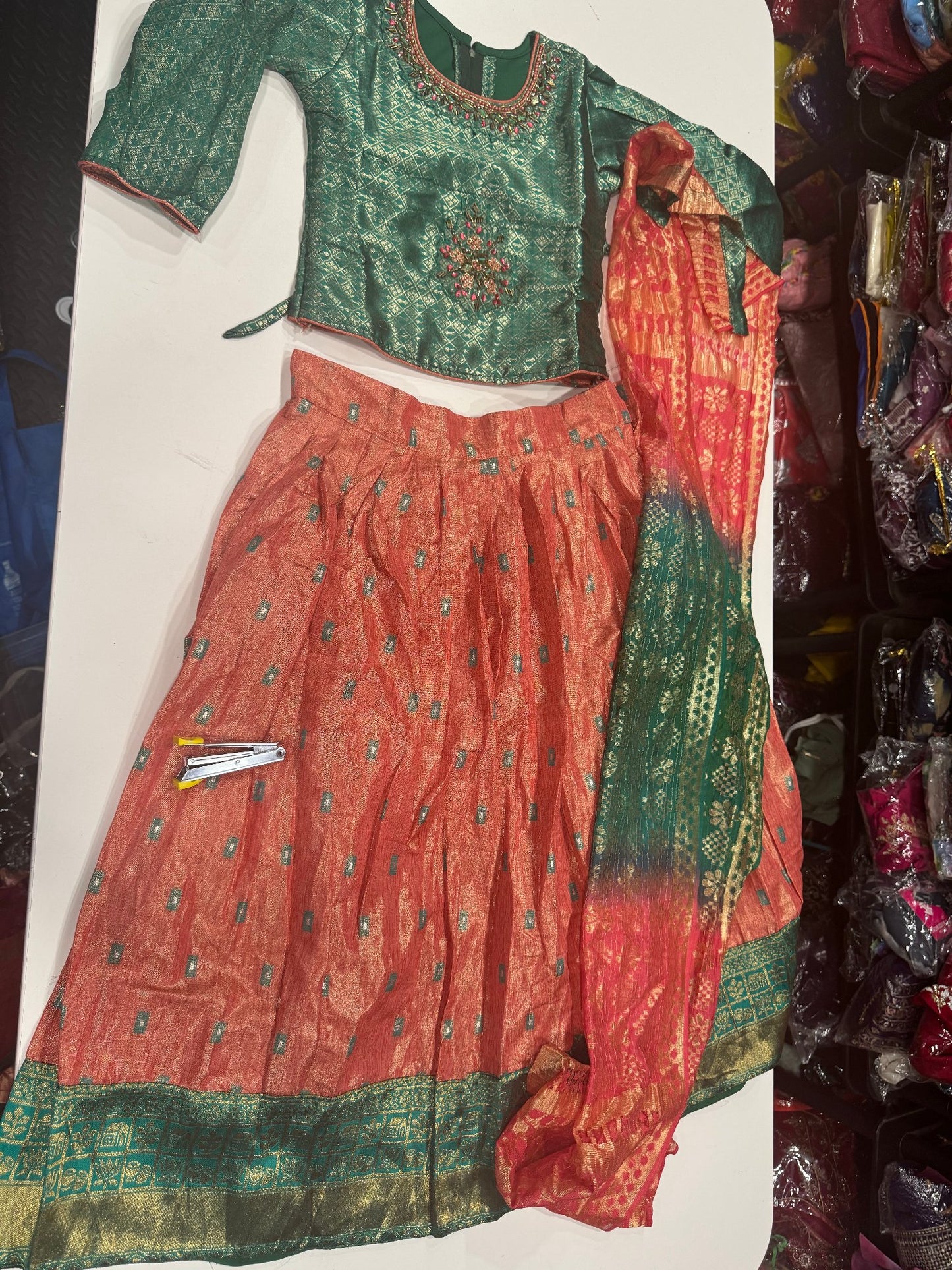 Product Image - Shop beautiful kids traditional lehengas in Canada at DesiColorCl - 1