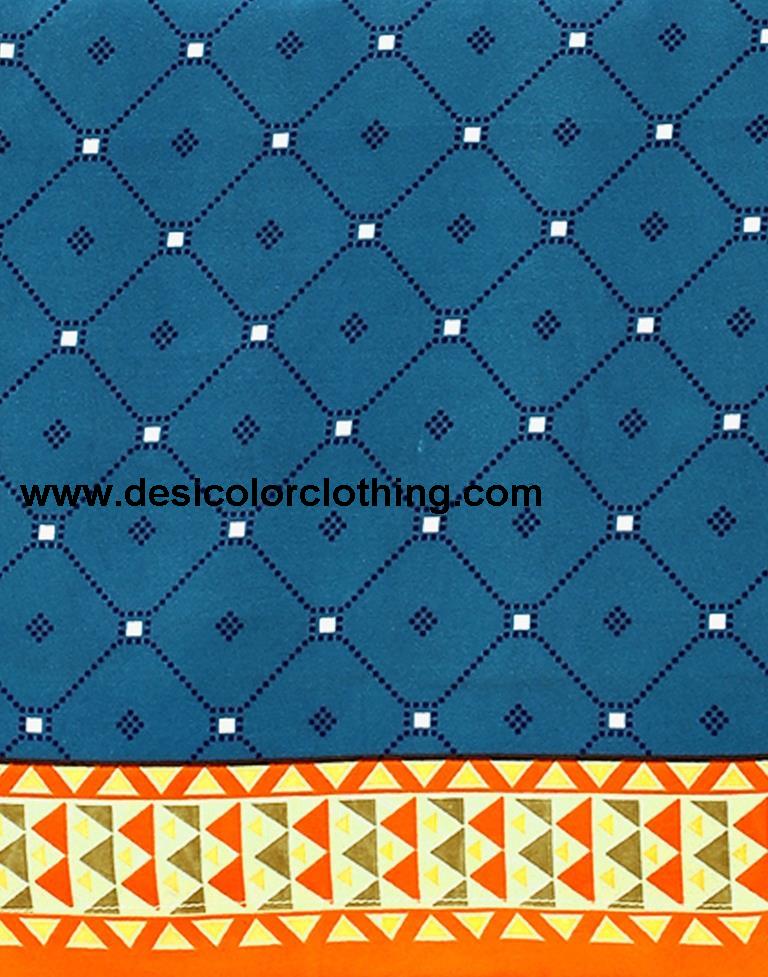 Printed Polyester Unstitched Salwar Suit Material