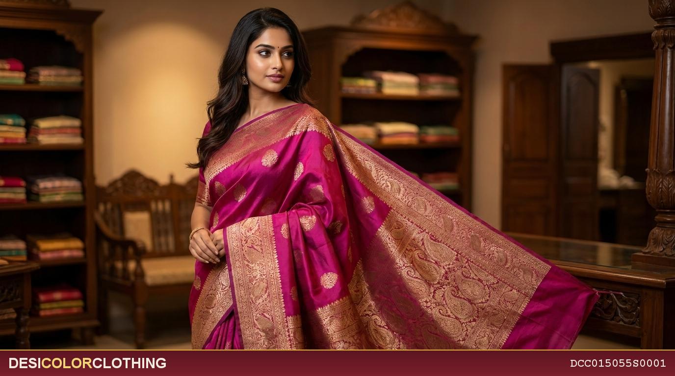Product Image - Banaras gerogette fancy Sarees - 6